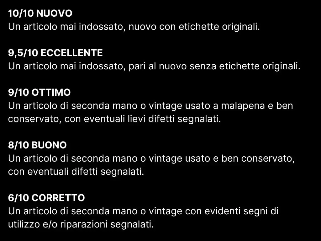 banner condizioni pagina prodotto shop online lbe la belle epoque second hand luxury brand